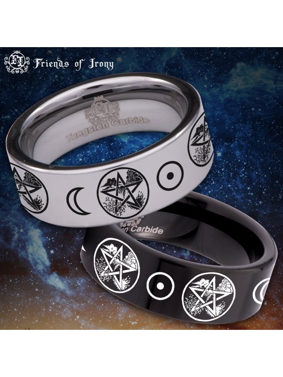 Elemental Wizard Tungsten Carbide Ring