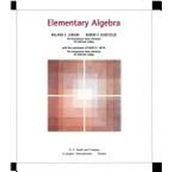 Pre-Owned Elementary Algebra (Hardcover) 0669187631 9780669187632