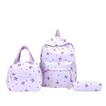 thumbnail image 1 of Elementary Lightweight Backpack with Lunch Box Pencil Case 3 in 1,Bow Backpack,Cute Kawaii Backpack Set,Backpack for School Kids,Cute Backpacks for Girls,(Pink Bow), 1 of 5