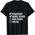 thumbnail image 1 of Elementary Middle School High School College Student Graphic T-Shirt mens t shirt，black，women，funny，misfits，men，journey，t-shirt, 1 of 4