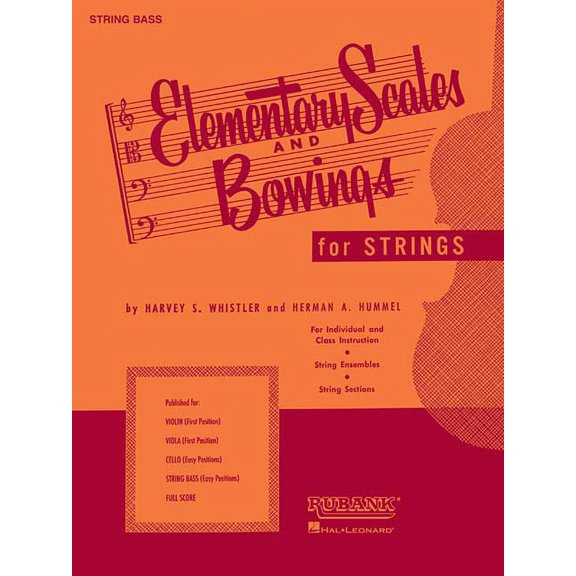 Elementary Scales and Bowings - String Bass: (First Position) (Paperback)