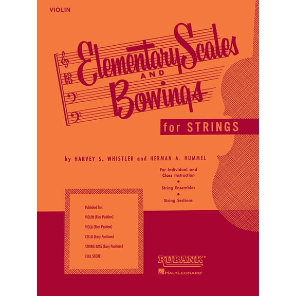 Elementary Scales and Bowings - Violin: (First Position), (Paperback)