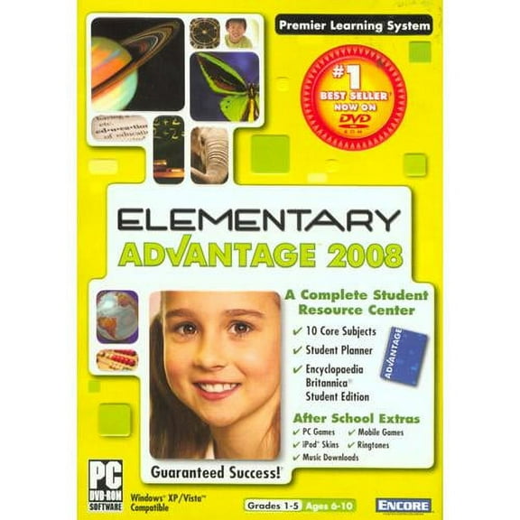 Elementary School Advantage 2008 ~ Math, Reading & Writing, History, Vocabulary, Spanish, Science & More