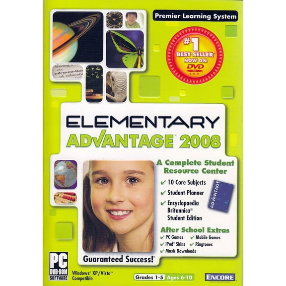 Elementary School Advantage 2008 ~ Math, Reading & Writing, History, Vocabulary, Spanish, Science & More