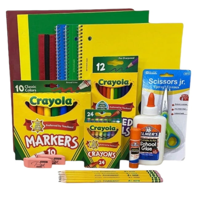 Elementary School Supply Kit Back to School Pack 1st, 2nd, 3rd, 4th