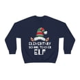 thumbnail image 1 of Elementary School Teacher Elf Unisex Sweatshirt, S-2XL Christmas Elves, 1 of 9