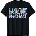 thumbnail image 1 of Elementary Secretary Groovy Back to School Teachers Women T-Shirt, 1 of 4