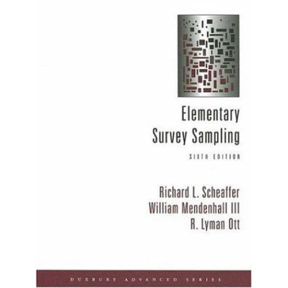 Pre-Owned Elementary Survey Sampling (with CD-ROM) (Hardcover) 0534418058 9780534418052