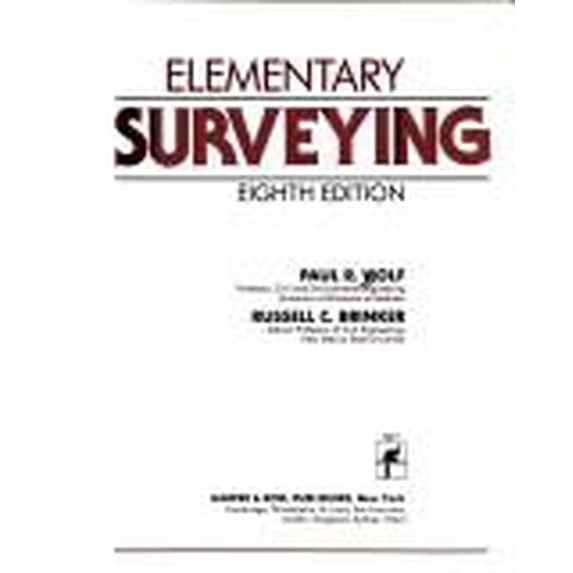 Pre-Owned Elementary Surveying (Hardcover) 0060410132 9780060410131