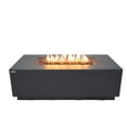 thumbnail image 1 of Elementi Andes Propane Fire Pit for Outside Outdoor Firepit Table with Internal Tank Holder Firepit Concrete Rectangular Fire Table Patio Heater Fireplace 60,000 BTUs - Dark Grey, 66 x 32 Inches, 1 of 10