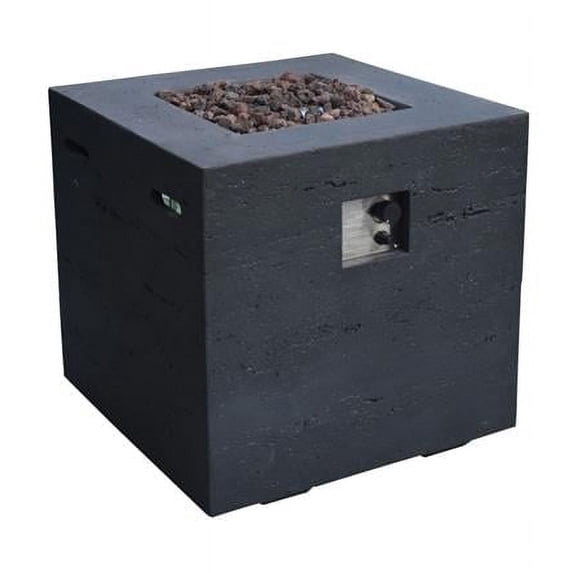 Elementi Basalt Outdoor Fire Column - Propane