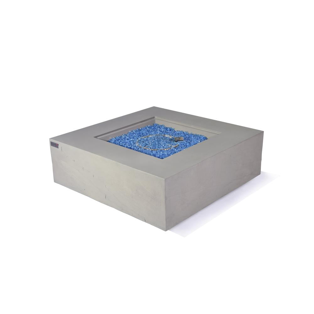 Elementi Capertee Fire Table- Space Grey Color Natural Gas Assembly