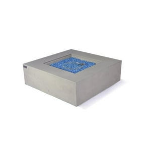 Elementi Capertee Fire Table- Space Grey Color Natural Gas Assembly