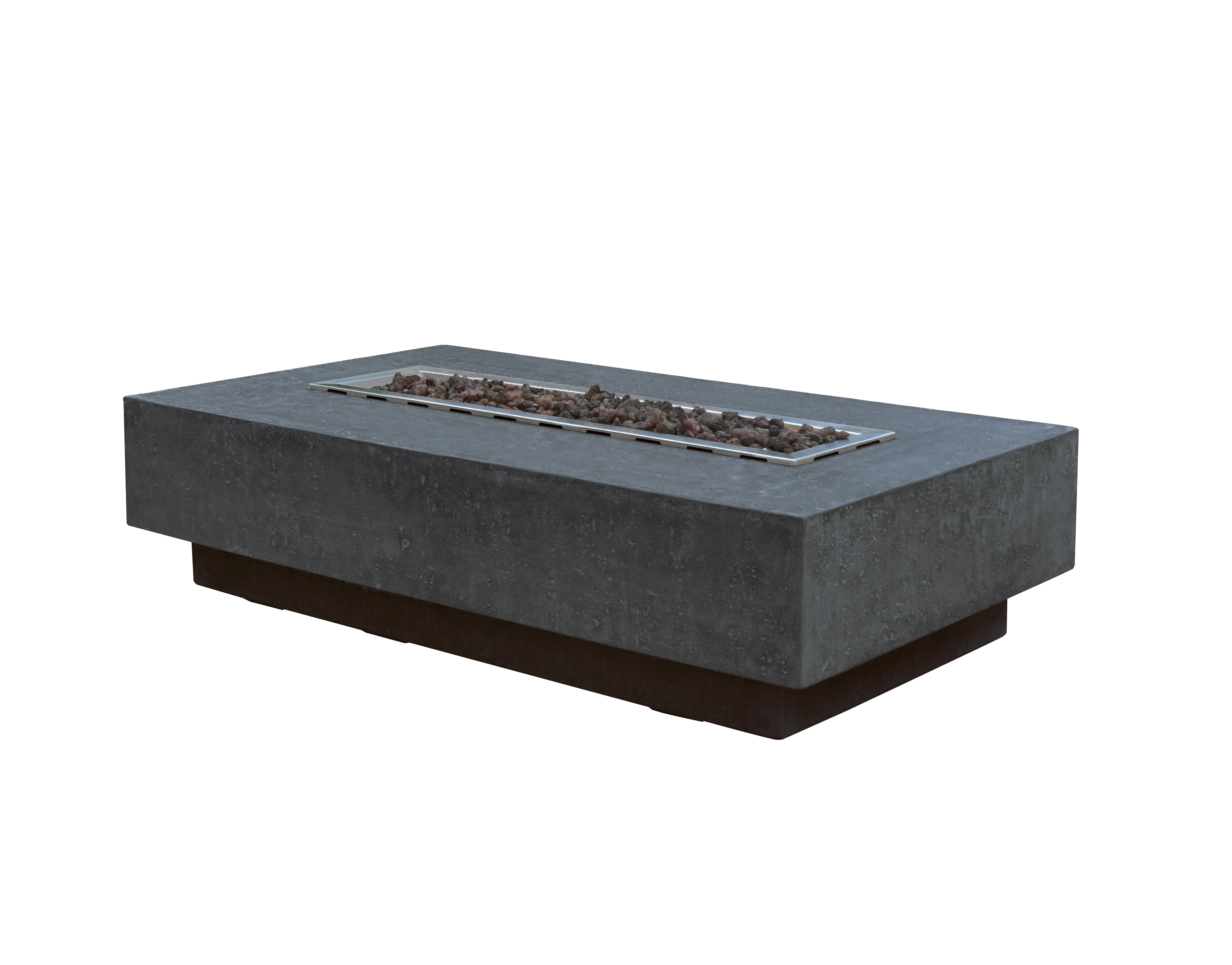 Elementi Hampton 56" Fire Table - Dark Gray, Natural Gas