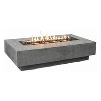 Elementi Manhattan 56 In Concrete Outdoor 45,000 BTU Natural Gas Fire Pit