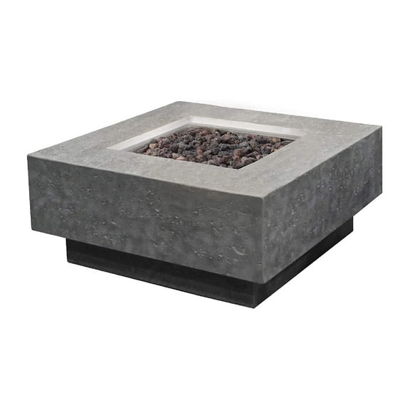 Elementi Manhattan Concrete Outdoor 45,000 BTU Liquid Propane Fire Table