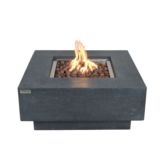 Elementi Manhattan Concrete Outdoor 45,000 BTU Natural Gas Fire Table