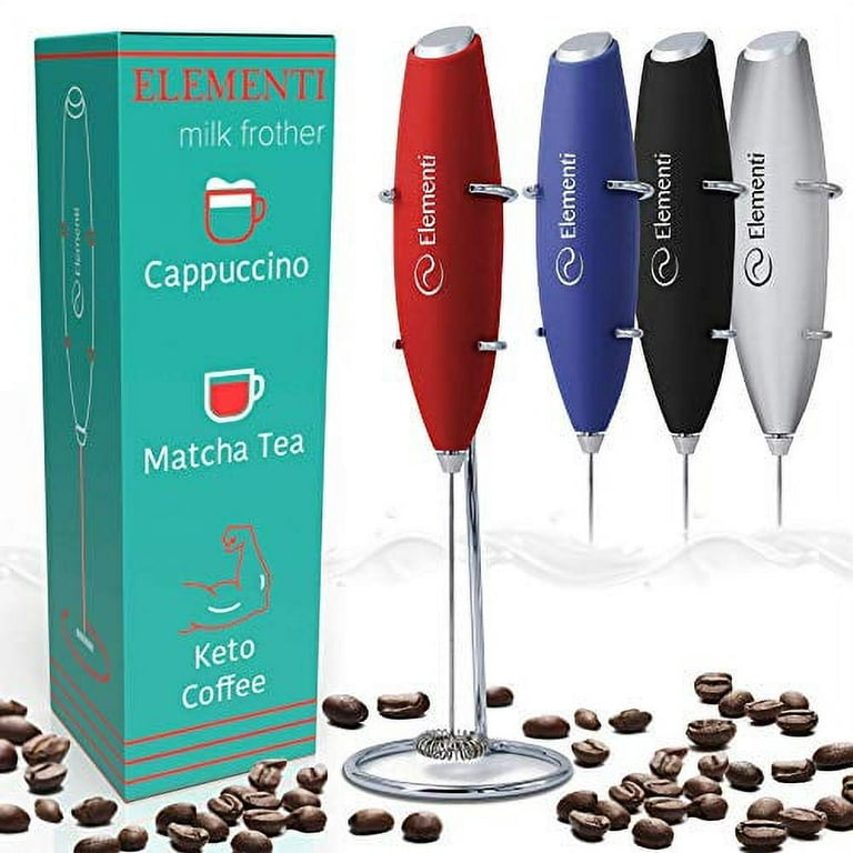 Handheld Milk Frother Electric Hand Foamer Blender Drink Mixer for Coffee  Frappe