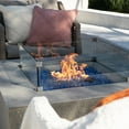 thumbnail image 1 of Elementi Plus Glass Wind Screen Outdoor Firepit Table Wind Guard Square Clear Fire Pit Glass Guard Fireplace Screen Tempered Glass Wind Shield Firepit Accessories - 23.6 x 23.6 Inches, 1 of 10