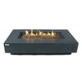 thumbnail image 1 of Elementi Plus Positano Propane Fire Pit for Outside Outdoor Fire Pit Table Smokeless Firepit Concrete Rectangular Fire Table Patio Heater Fireplace 60000 BTUs - Dark Grey, 60 x 31.9 Inches, 1 of 10