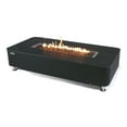 thumbnail image 1 of Elementi Plus Valencia Natural Gas Fire Pit Outside Outdoor Fire Pit Table Smokeless Firepit Concrete Marble Rectangular Fire Table Patio Heater Fireplace 60000 BTUs - Bulgaria Black, 62 x 30 Inches, 1 of 12