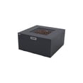 thumbnail image 1 of Sol Living Rocky Propane Fire Pit for Outside Outdoor Firepit Table with Internal Tank Holder Firepit Concrete Square Fire Table Patio Heater Fireplace 45,000 BTUs - Dark Grey, 43 x 43 Inches, 1 of 10