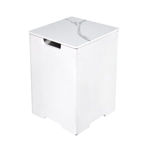 Elementi Square Tank Cover-Marble Porcelain Top with GFRC Base