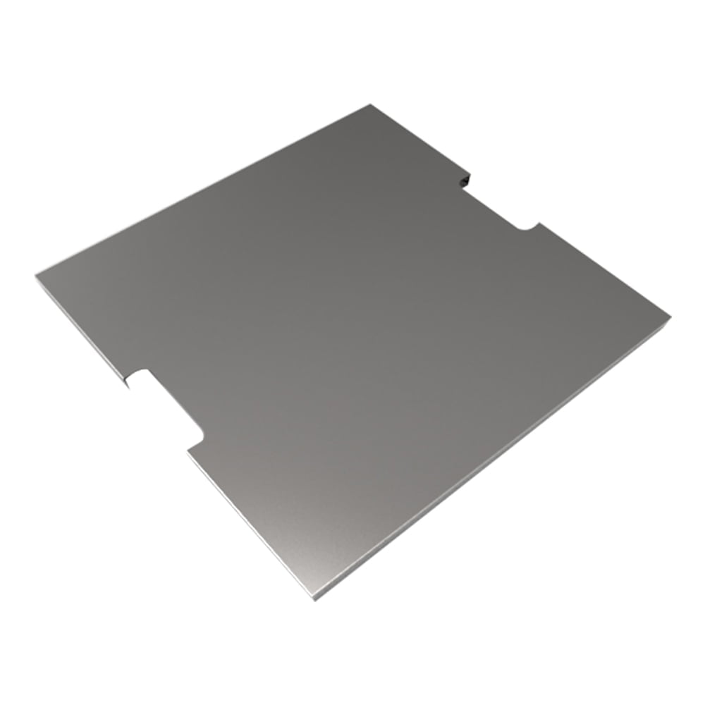 Elementi Stainless Steel Outdoor Manhattan Pit Table Square 21 x 21 x 1 inches Grill Fire Ring Lid Firepit Accessory Cover