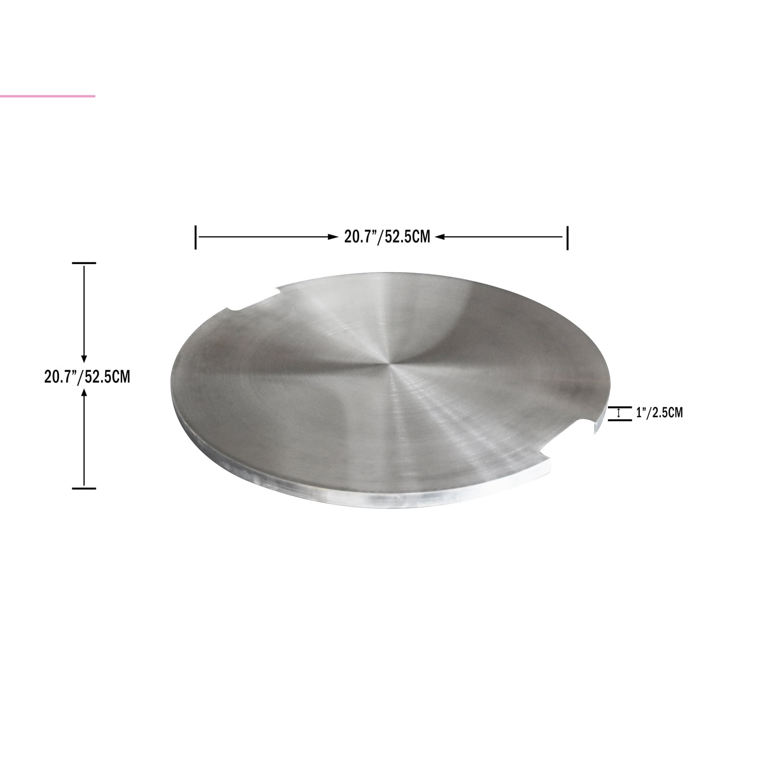 Round Tempered Glass Wind Screen for Fire Table