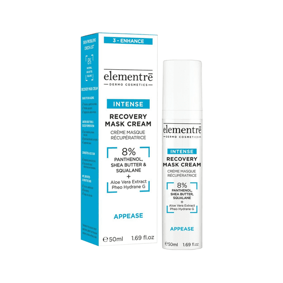 Elementre 8% Panthenol, Shea Butter & Squalane Recovery Mask Cream