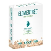 Elementree Sustainable Printer Paper, 8.5 x 11, 20 lb., White, 1 Ream 500 Sheets