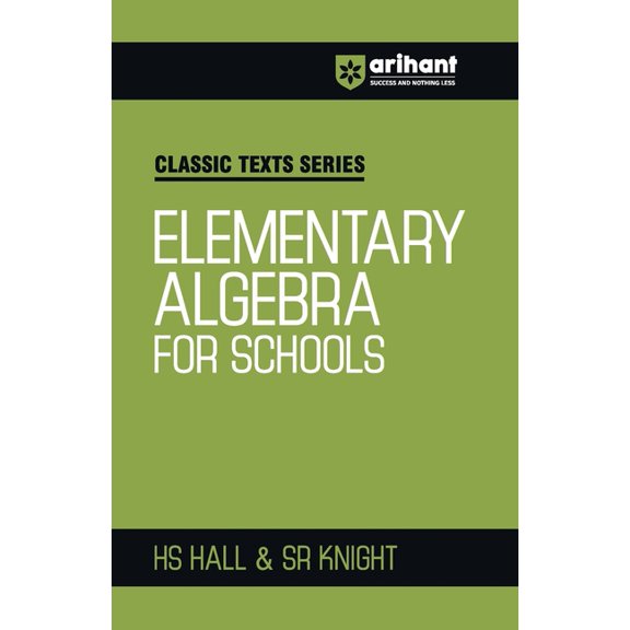 Elementry Algebra for School, (Paperback)