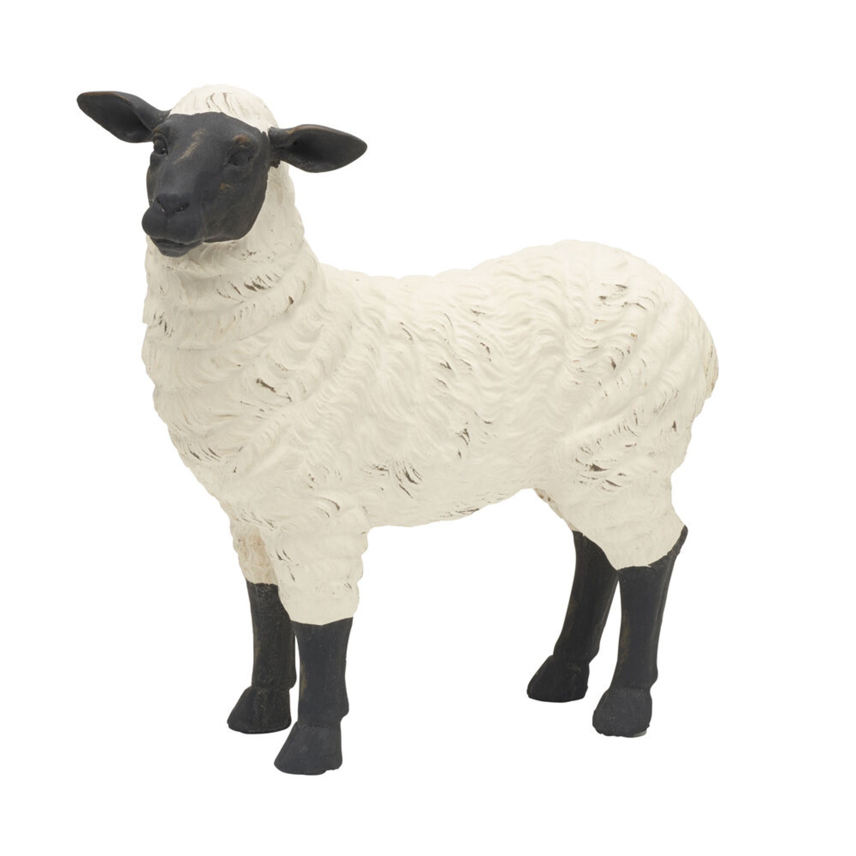 Elements 10inch Standing Sheep Polyresin Figurine