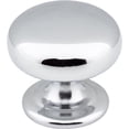 thumbnail image 1 of Elements 2980 Florence 1-1/4" Mushroom Cabinet Knob - Chrome, 1 of 2