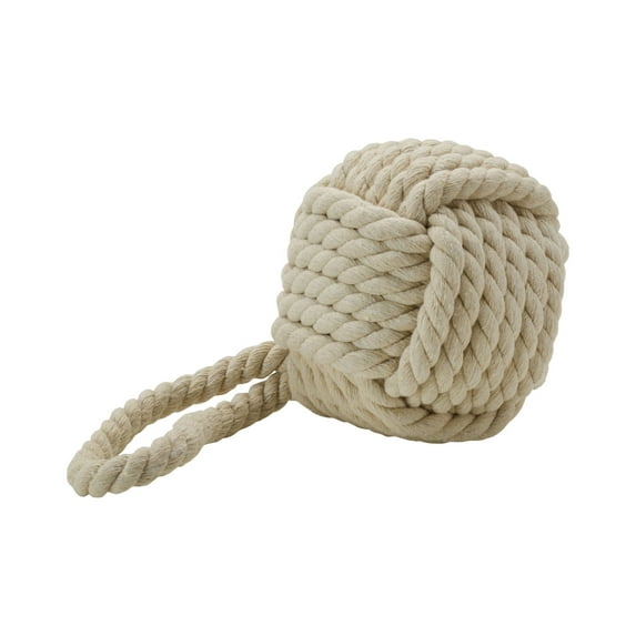 Elements 6-inch Polyester Rope Ball Door Stopper