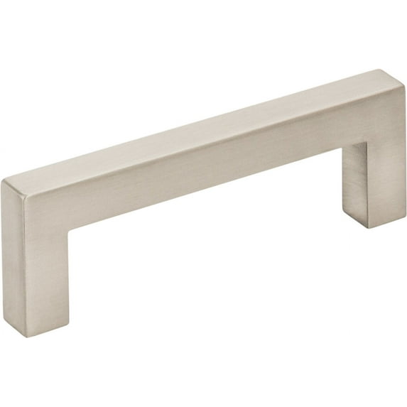 Elements 625-3SN Stanton Collection 3 Inch Center Euro Bar Cabinet Pull, Satin Nickel Finish