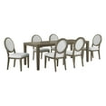 thumbnail image 1 of Elements 7PC Height Dining Set in Grey-Rectangular Table and Six Round Back Chairs, 1 of 15