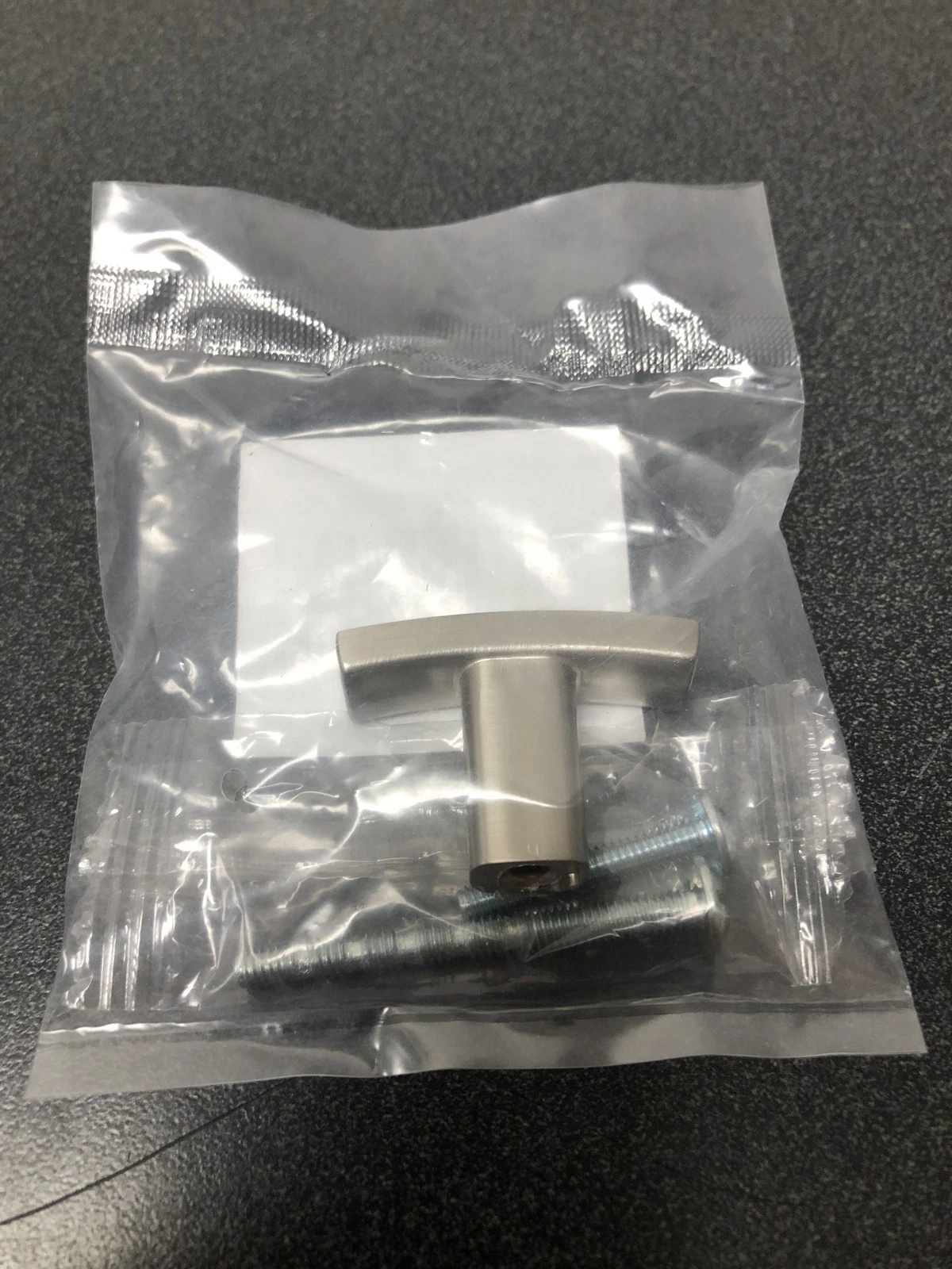 Elements 859T-Sn Thatcher 1-1/2" Curved "T" Bar Cabinet Knob In Satin Nickel