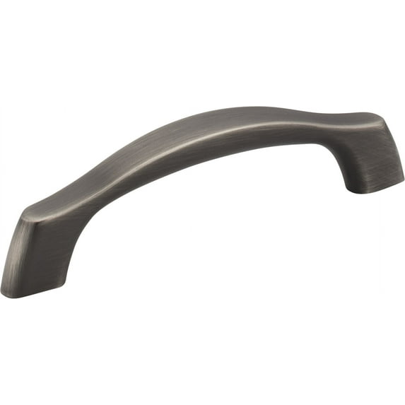 Elements 993-96 Aiden 3-3/4" Center To Center Arch Bow Cabinet Handle / Drawer Pull - Grey