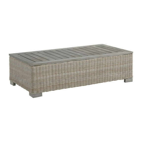 Elements Camal Rectangular Coffee Table - Tan
