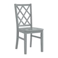 thumbnail image 1 of Picket House Furnishings Conaughey Lattice Back Dining Side Chair in Grey (2 Per Carton), 1 of 3