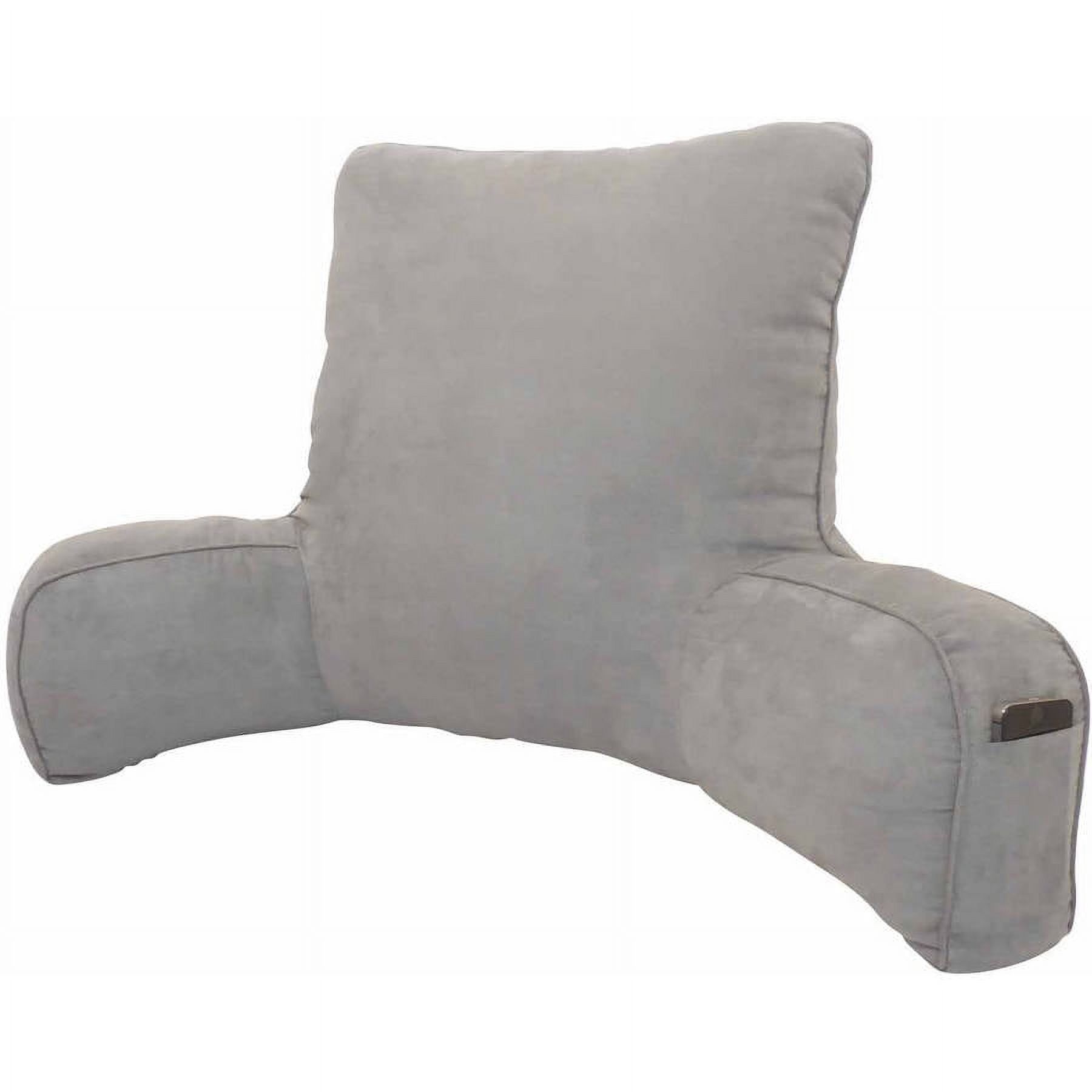 Elements Gray Solid Print Polyester Bed Rest Pillow - image 1 of 5