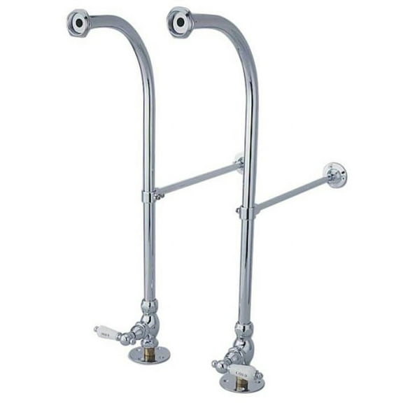 Elements Of Design Ds451hcl Rigid Freestanding Supply Lines - Chrome