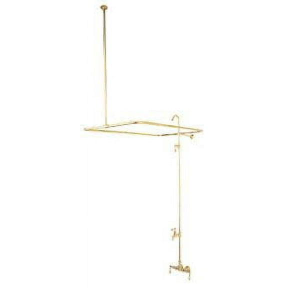 Elements Of Design Dt0615cl Triple Handle Wall Mounted Clawfoot Tub Filler And Shower