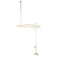 thumbnail image 1 of Elements Of Design Dt0615pl Triple Handle Wall Mounted Clawfoot Tub Filler And Shower, 1 of 1