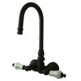 thumbnail image 1 of Elements Of Design Dt0715cl Double Handle Wall Mounted Clawfoot Tub Filler - Bronze, 1 of 1