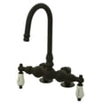 thumbnail image 1 of Elements Of Design Dt0915cl Double Handle Deck Mounted Clawfoot Tub Filler - Bronze, 1 of 1