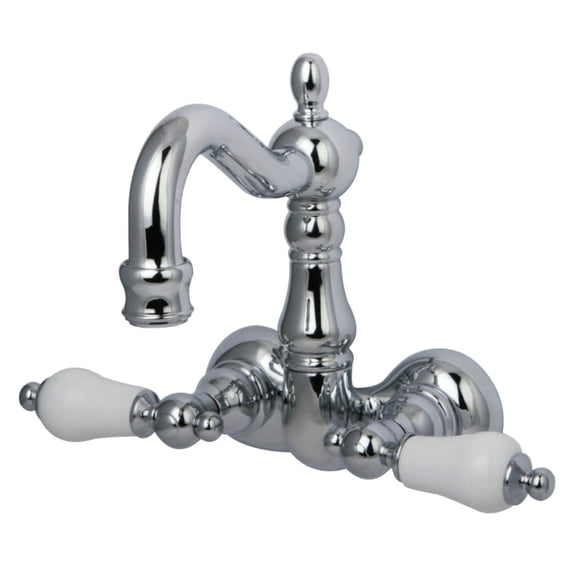 Elements Of Design DT10721PL 3-3/8" Center, 3/4"-14Nps Vintage Tub Faucet - Chrome