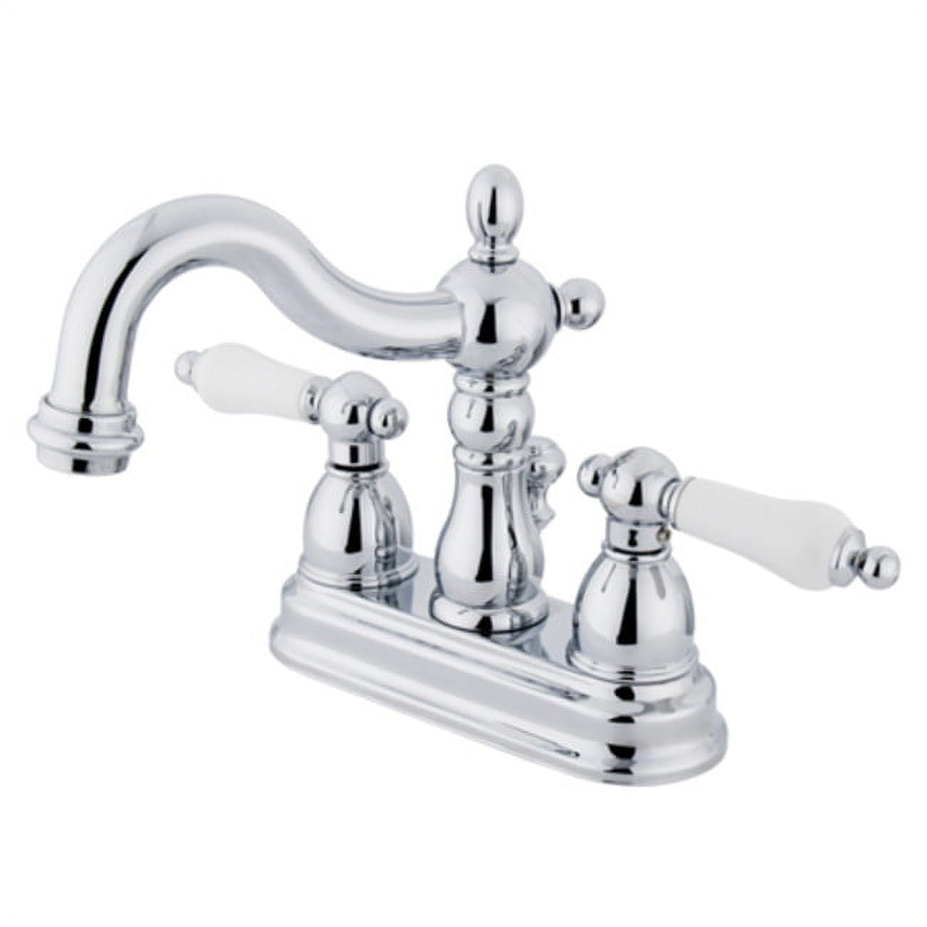 Heritage Chrome Double Handle Centerset Bathroom Faucet