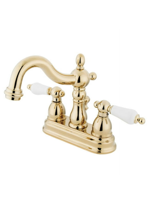 Elements Of Design Eb1602pl Double Handle 4" Centerset Bathroom Faucet - Brass